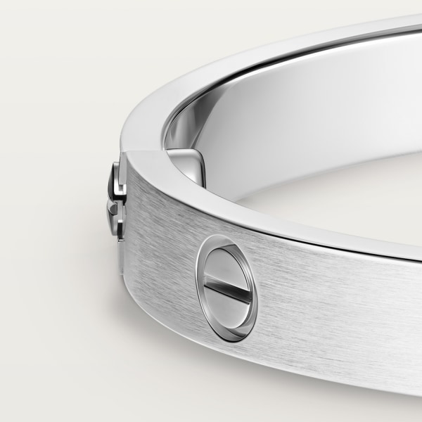 Love bracelet, classic model, brushed  White gold, brushed finish