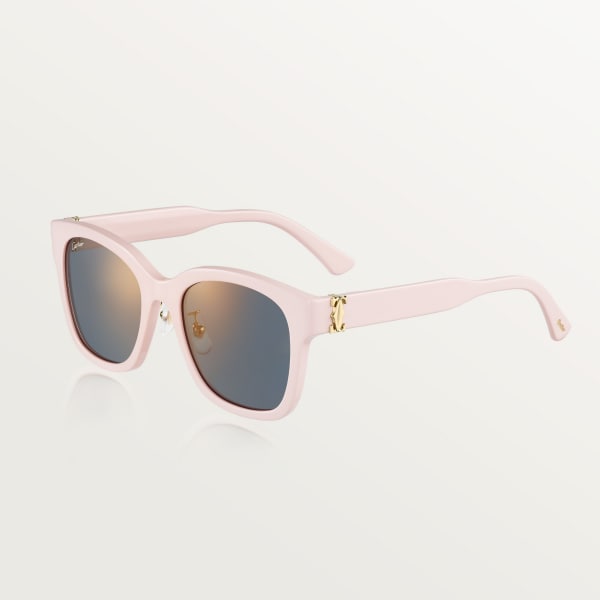 C de Cartier Sunglasses Pink acetate, grey lenses