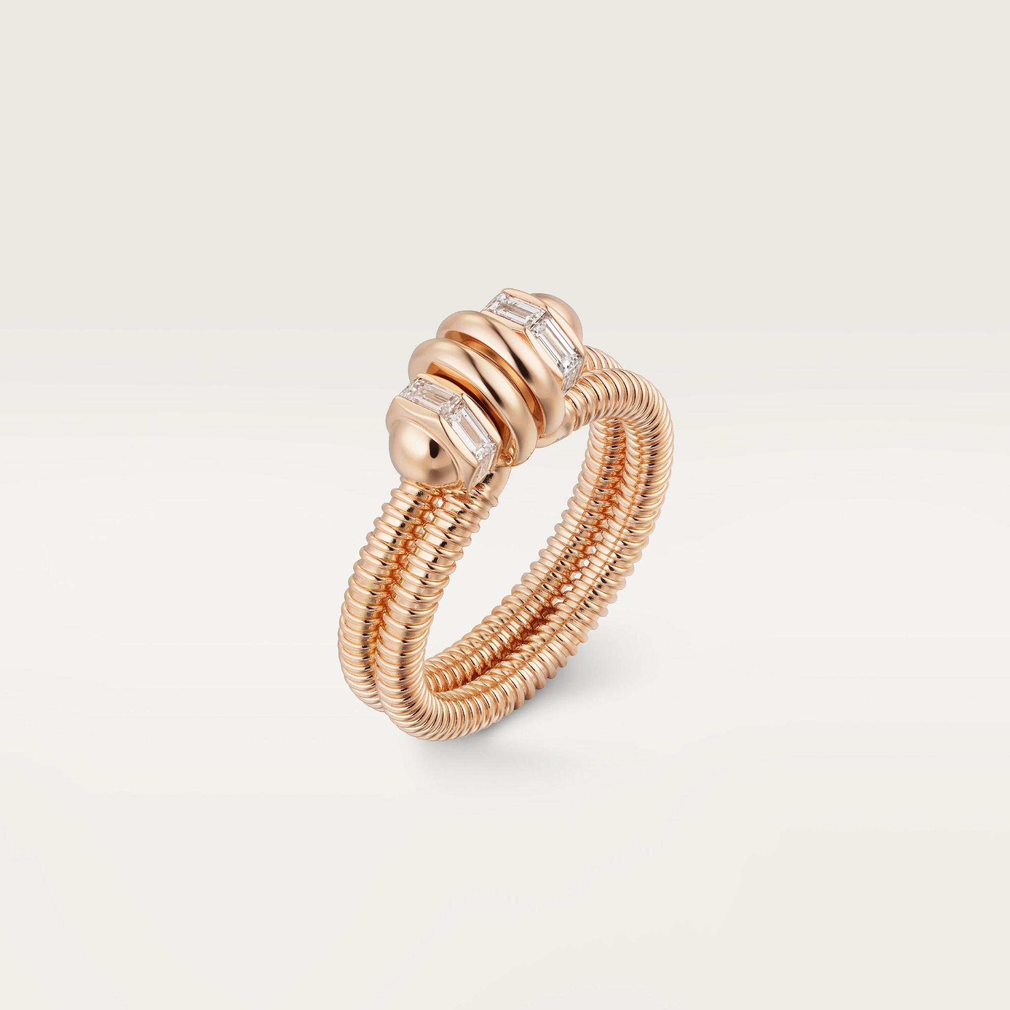 Ecrou de Cartier ring, diamondRose gold, diamonds