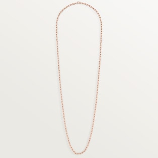 Santos de Cartier long necklace, chain, small model Rose gold