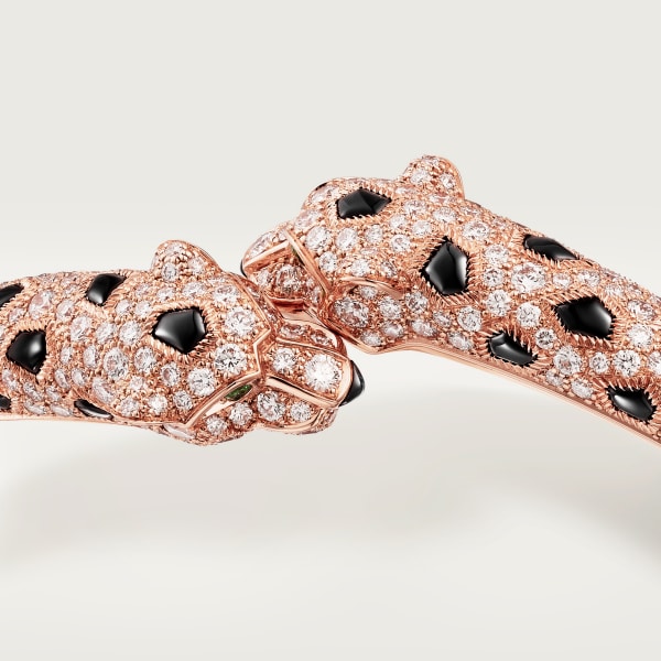 Panthère de Cartier bracelet Rose gold, emeralds, onyx, diamonds