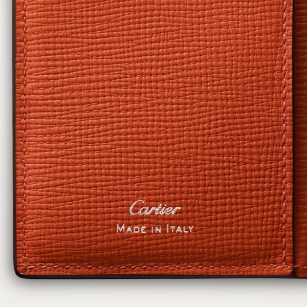 Cartier Losange系列小皮具，卡片夹 黄翡翠绿色粒纹小牛皮