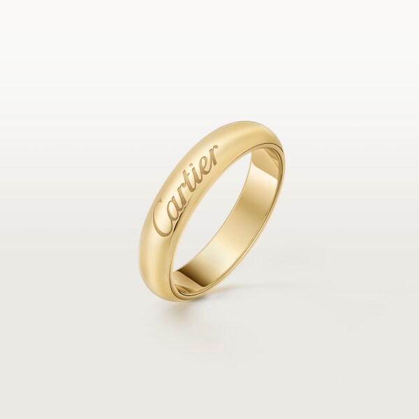 C de Cartier wedding ring, width 4 mm Yellow gold