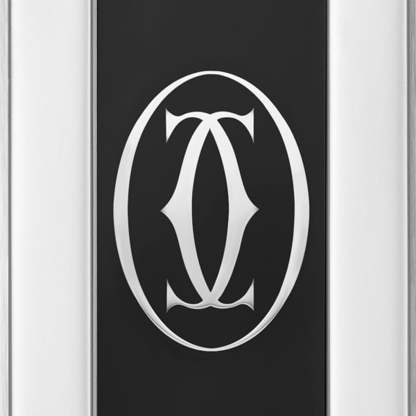 Santos de Cartier money clip Stainless steel, black lacquer