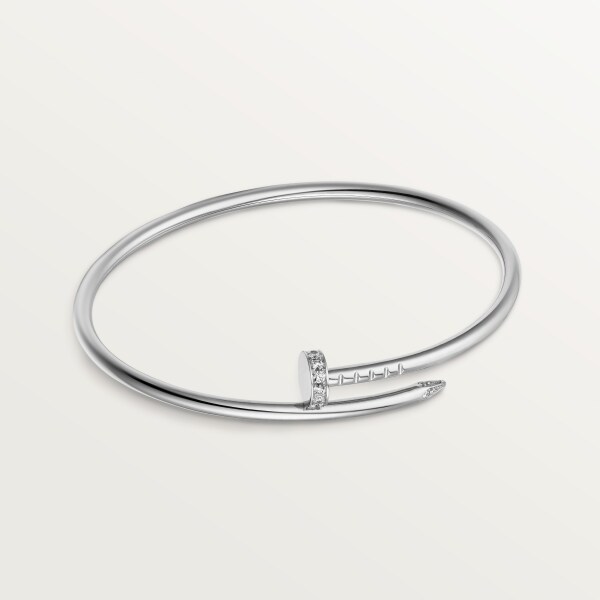 Juste un Clou bracelet, small model, diamonds White gold