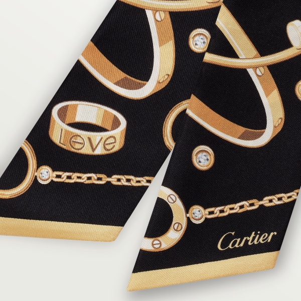 Precious Mundanity Bandeau Black silk twill
