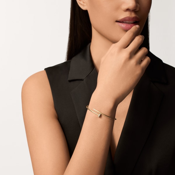 Juste un Clou bracelet, small model, diamonds Yellow gold, diamonds