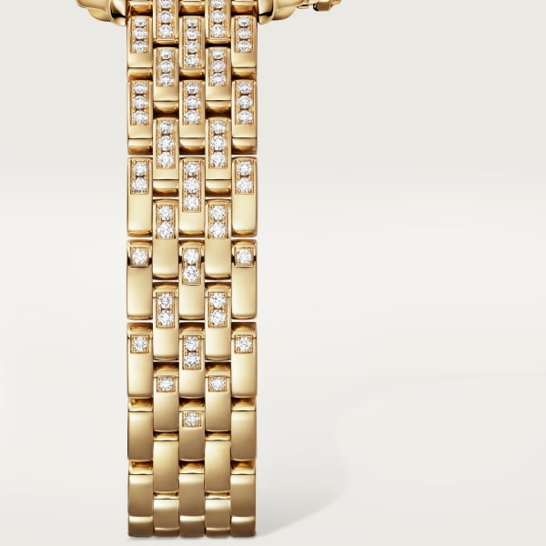 Panthère de Cartier watch Small model, quartz movement, yellow gold, diamonds