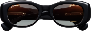 Panthère de Cartier Sunglasses Black composite, grey lenses