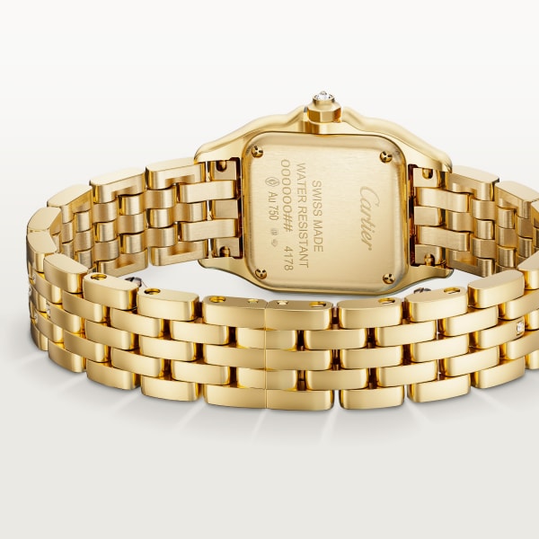 Panthère de Cartier watch Small model, quartz movement, yellow gold, diamonds