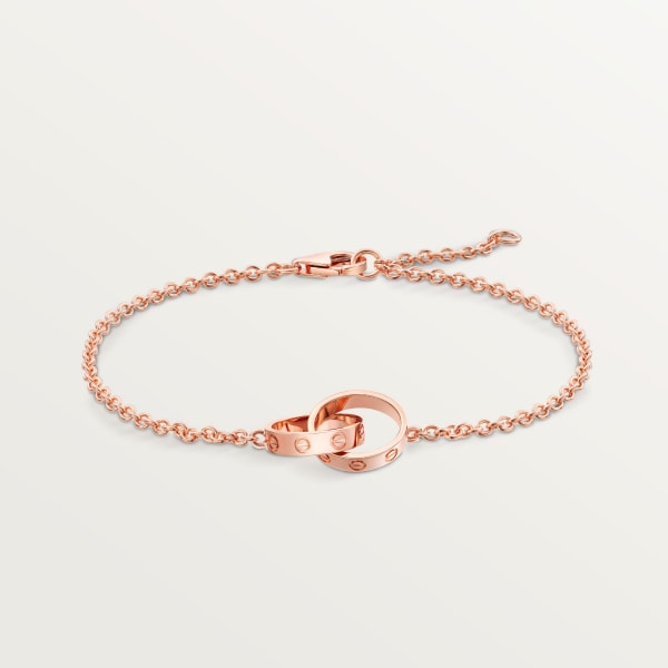 Love bracelet, on chain Rose gold