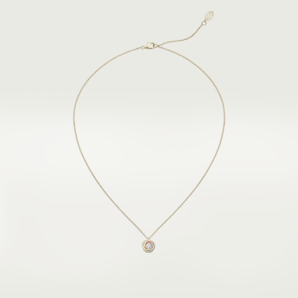 Trinity necklace, brilliant-cut diamond White gold, yellow gold, rose gold, diamond