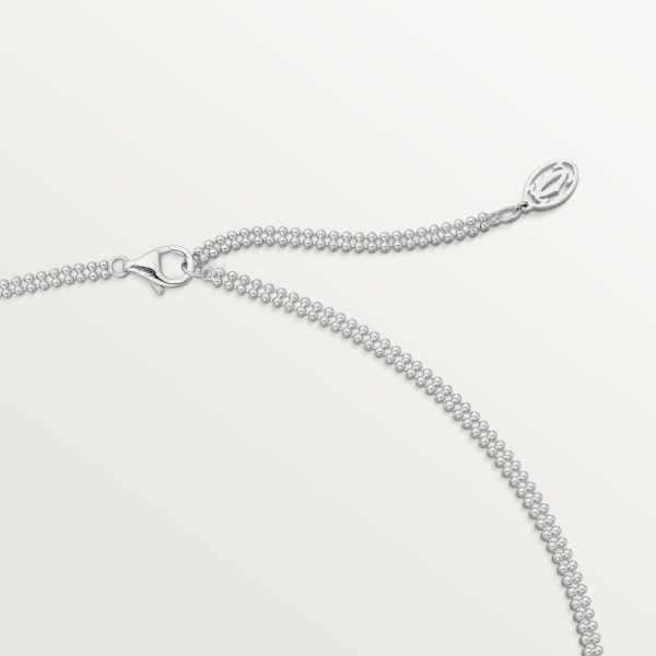 Trinity necklace, ceramic, diamonds White gold, ceramic, diamonds