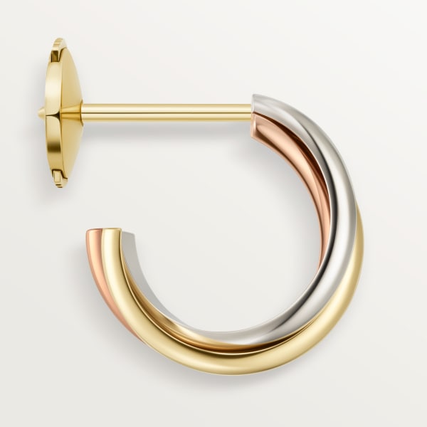 Trinity earrings White gold, yellow gold, rose gold
