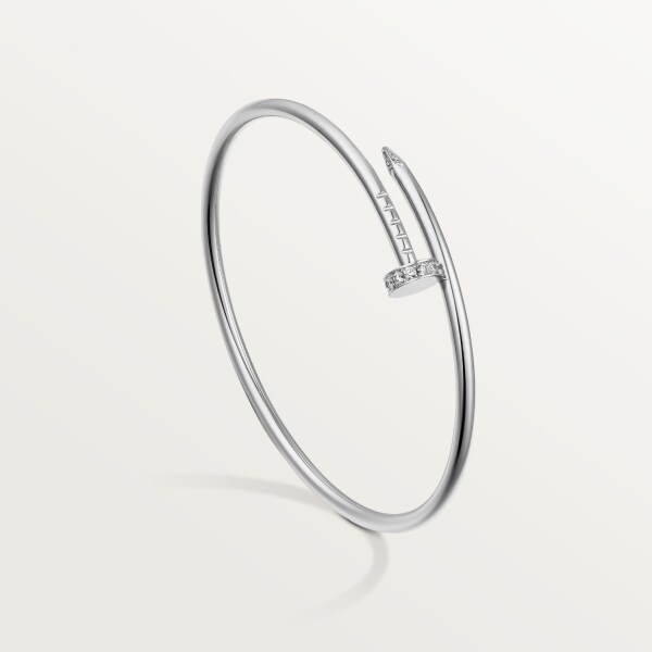 Juste un Clou bracelet, small model, diamonds White gold