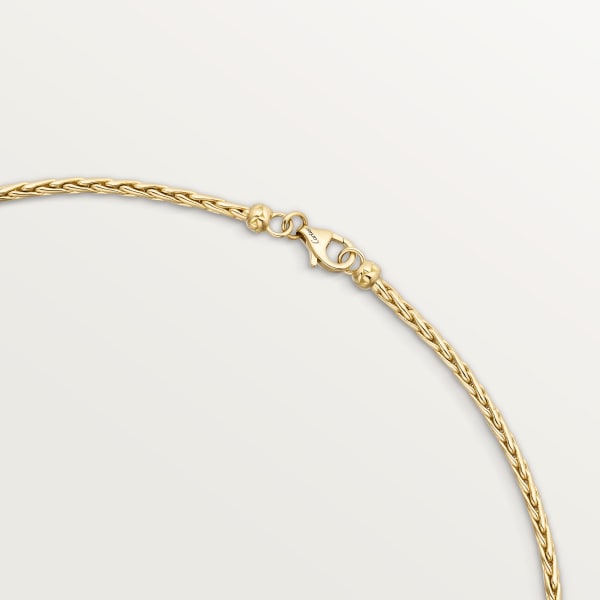 Grain de Café necklace, diamonds Yellow gold, white gold, diamonds