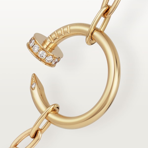 Juste un Clou necklace, diamonds Yellow gold, diamonds