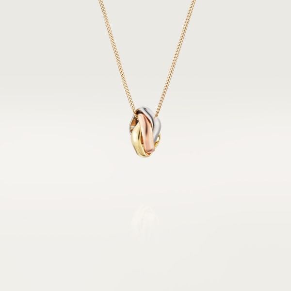 Trinity cushion pendant  White gold, yellow gold, rose gold