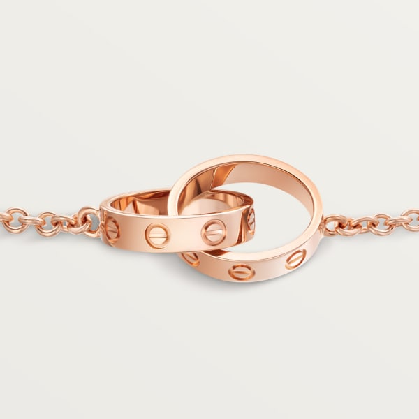 Love bracelet, on chain Rose gold