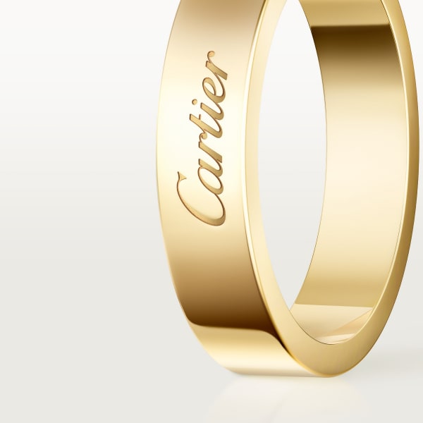 C de Cartier wedding ring, width 4 mm Yellow gold