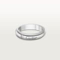 C de Cartier wedding ring, width 4 mm, 1 diamond Platinum, diamond