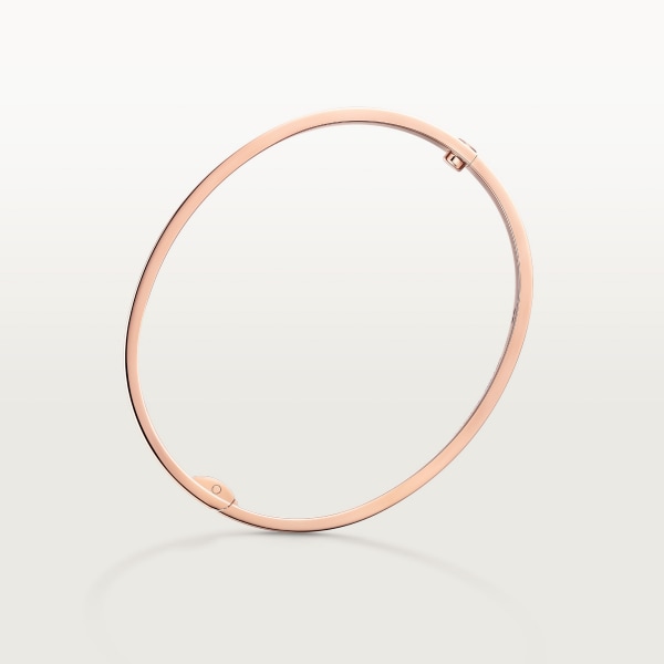 Love bracelet, classic model, paved Rose gold, diamonds