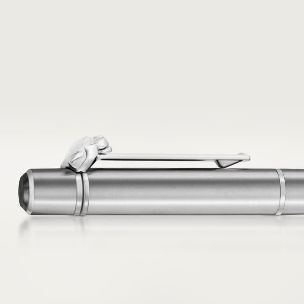 Panthère de Cartier ballpoint pen Small model, brushed metal, palladium finish