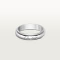 C de Cartier wedding ring, width 4 mm Platinum