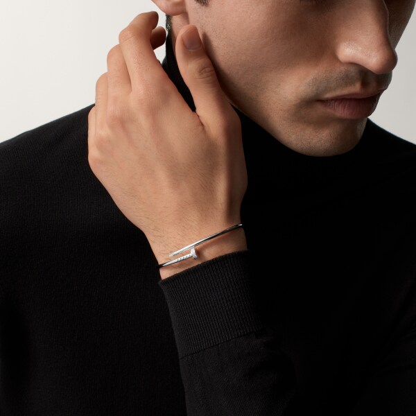 Juste un Clou bracelet, small model, diamonds White gold