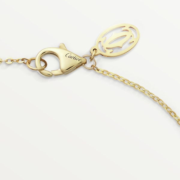 Trinity bracelet, on chain, brilliant-cut diamond White gold, yellow gold, rose gold, diamond