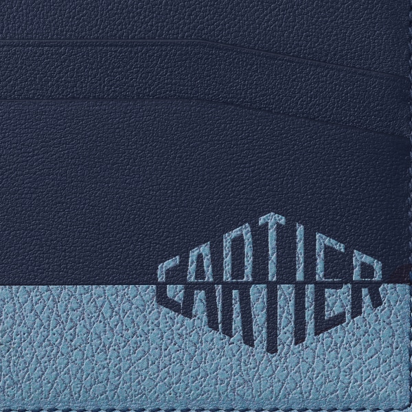 Double card holder, Cartier Losange Shadow Navy and sky blue calfskin