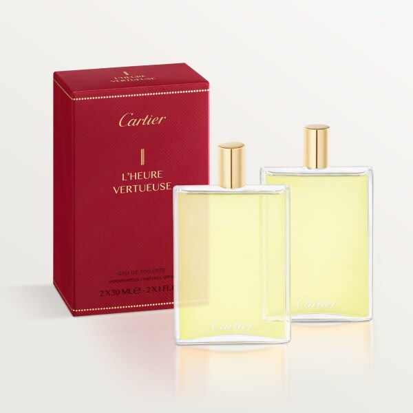 Les Nécessaires à Parfum卡地亚香水盒替换装Les Heures de Parfum时光之水系列III L'Heure Vertueuse时之至真淡香水 淡香水 2 x 30毫升
