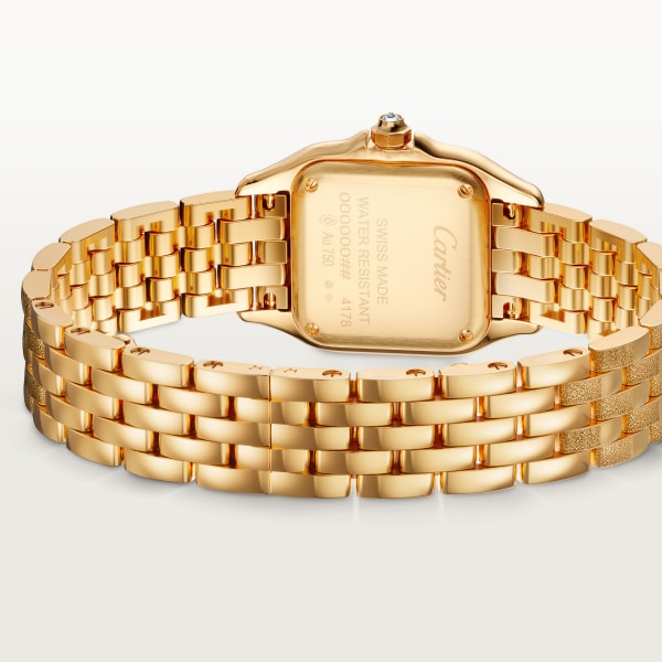 Panthère de Cartier watch Small model, quartz, yellow gold, diamonds