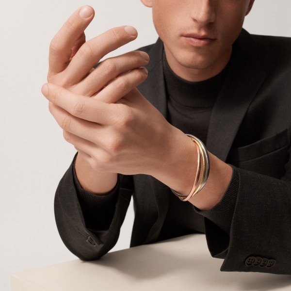 Trinity bracelet, classic model White gold, yellow gold, rose gold