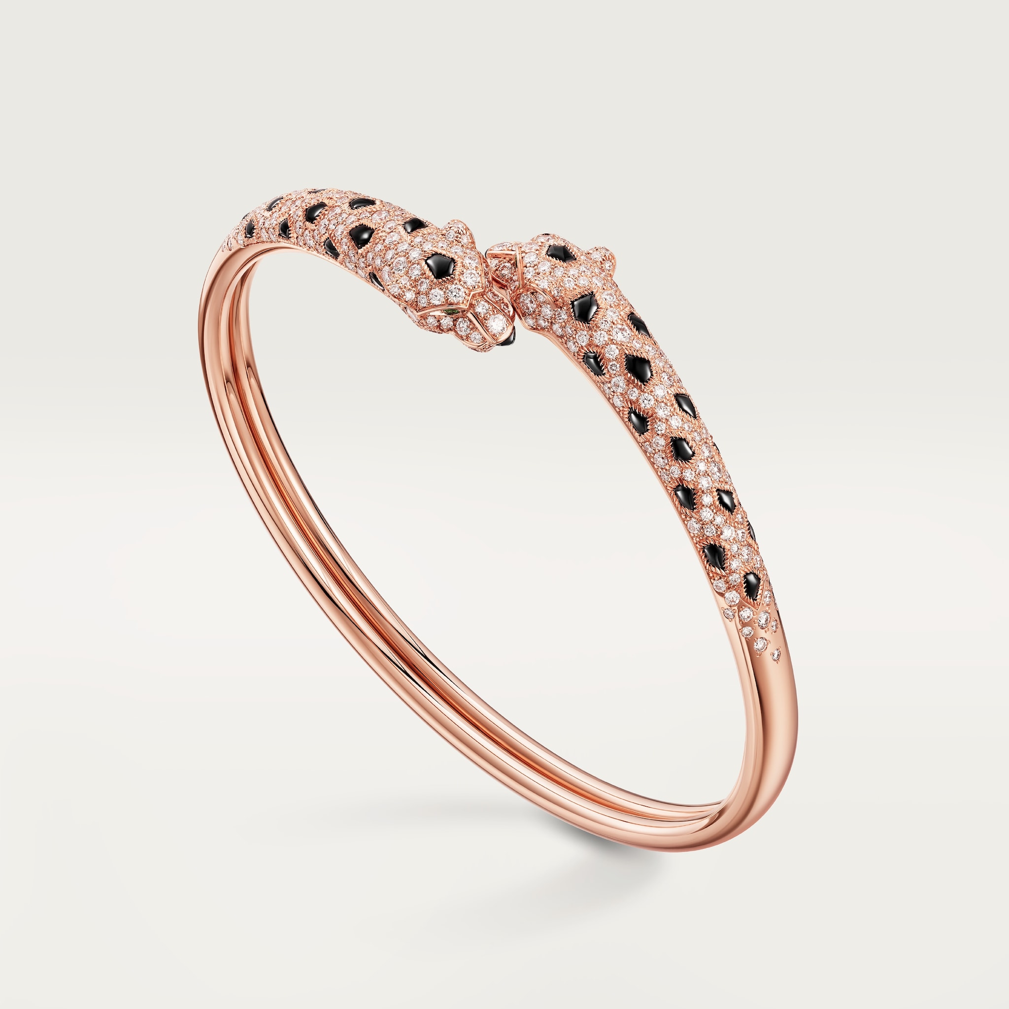 Panthère de Cartier braceletRose gold, emeralds, onyx, diamonds