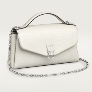 Nano Bag, Panthère Graphique Salt white grained calfskin, palladium finish