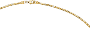 Grain de Café long necklace Yellow gold, white gold, diamonds