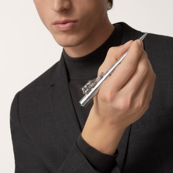 Panthère de Cartier 圆珠笔 Limited numbered edition, sterling silver 925/1000