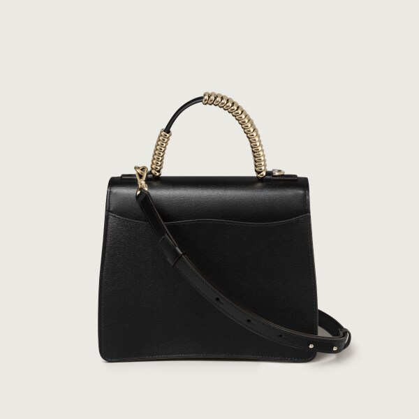 Small bag, Panthère C Grained black calfskin, animated grip, gold finish