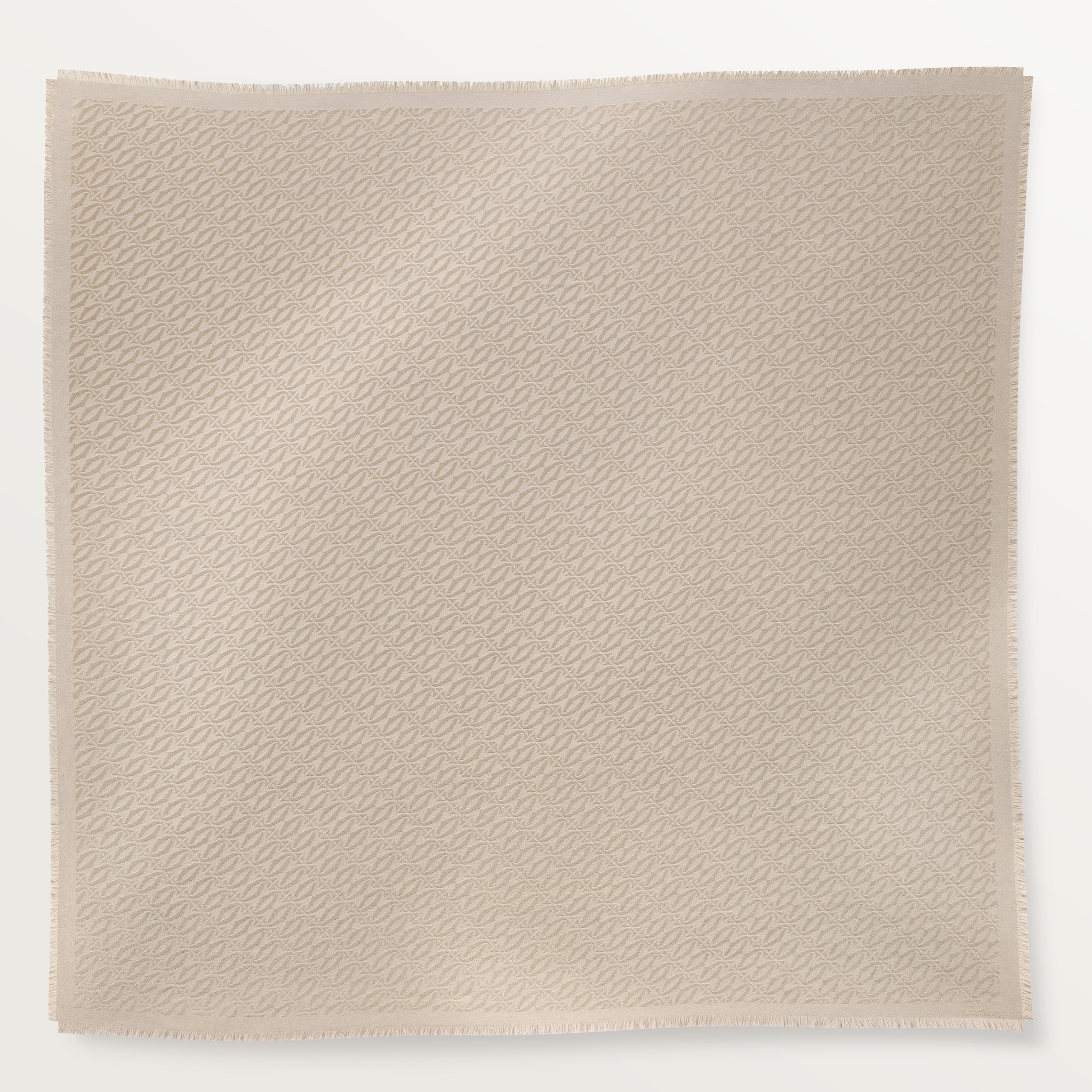 C de Cartier shawlWool and silk