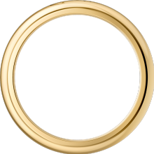 C de Cartier wedding ring, 4 mm width Yellow gold.