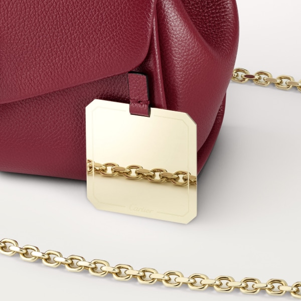 Burgundy chain bag shop