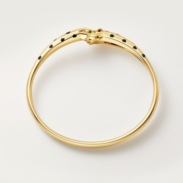 Panthère de Cartier bracelet Yellow gold, tsavorite garnets, lacquer