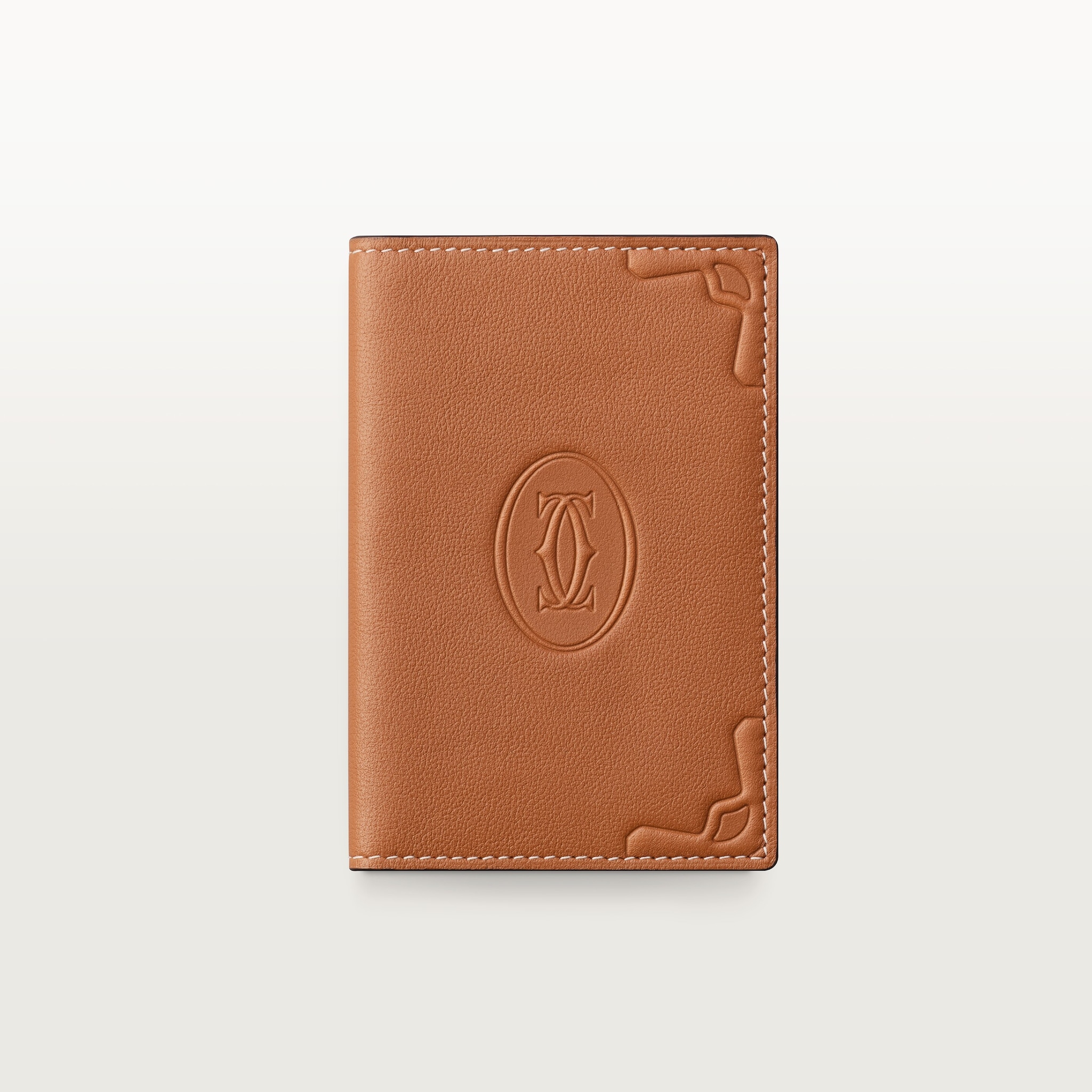 4 credit card holder, Cartier Losange ShadowCaramel-coloured calfskin
