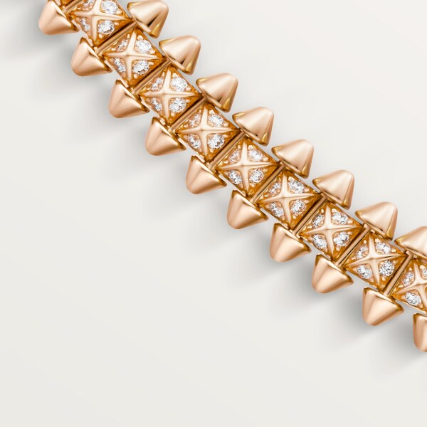 Clash de Cartier necklace Rose gold, diamonds