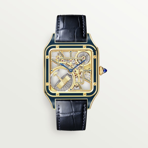 Large discount skeleton watch