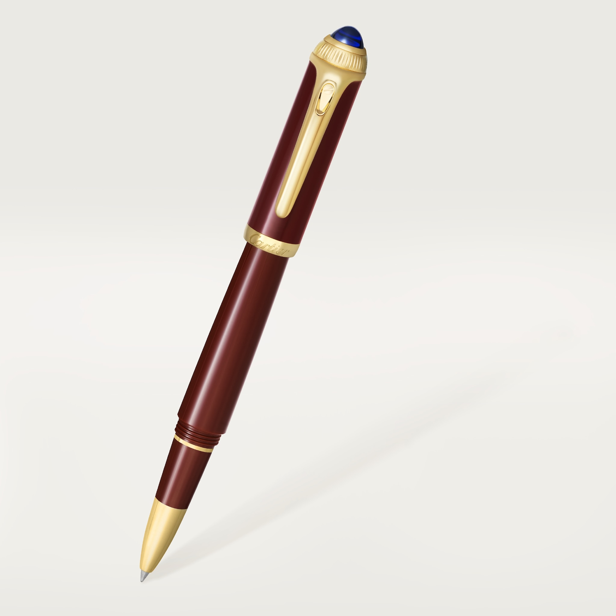 R de Cartier penComposite, golden finish