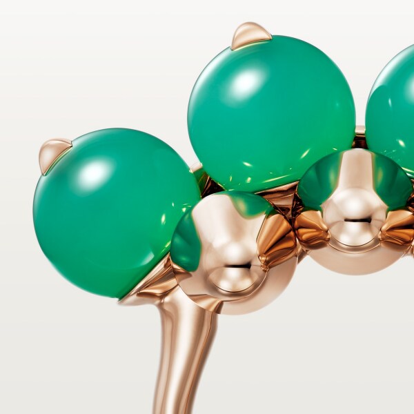 Clash de Cartier ring Rose gold, chrysoprase