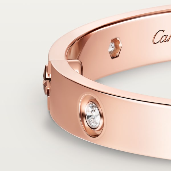 Love bracelet, classic model, 10 diamonds Rose gold, diamonds