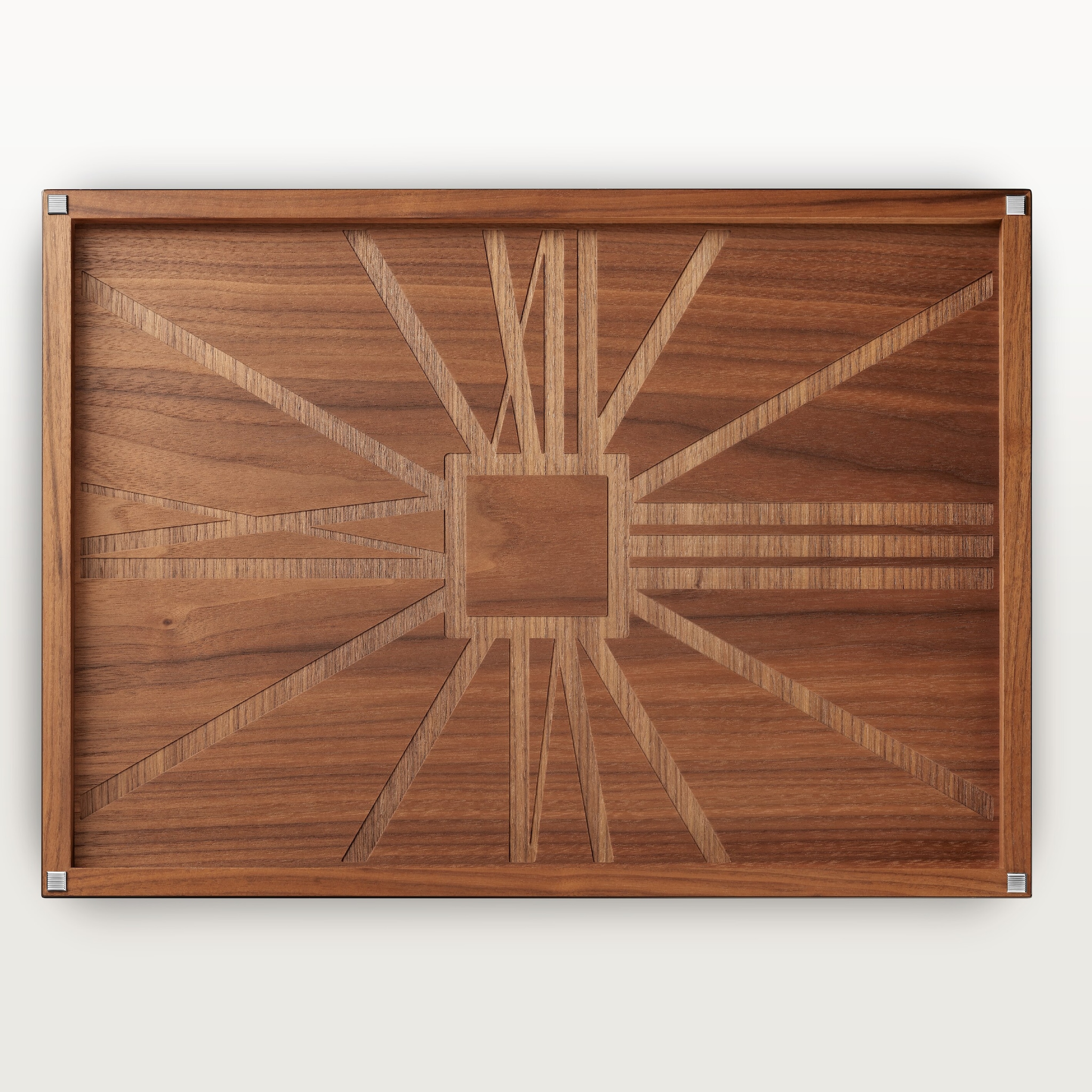 Santos de Cartier rectangular trayWalnut wood
